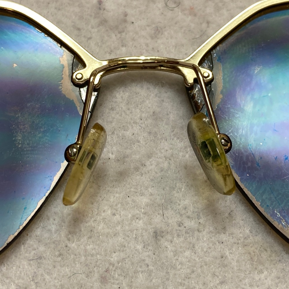 Prada SPR 68T ZVN-5N2 Sunglasses Unisex Gold Polarized Aviator 63mm - Picture 8 of 13